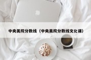 中央美院分数线（中央美院分数线文化课）