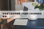 宁波诺丁汉大学招生（宁波诺丁汉大学招生办电话）