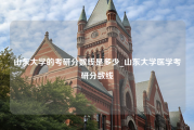 山东大学的考研分数线是多少_山东大学医学考研分数线