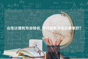 山东计算机专业排名_学计算机专业去哪里好？