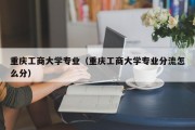 重庆工商大学专业（重庆工商大学专业分流怎么分）