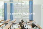 什么是经济学专业_什么是经济学？