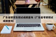 广东省研究生初试成绩查询（广东省考研初试成绩查询）