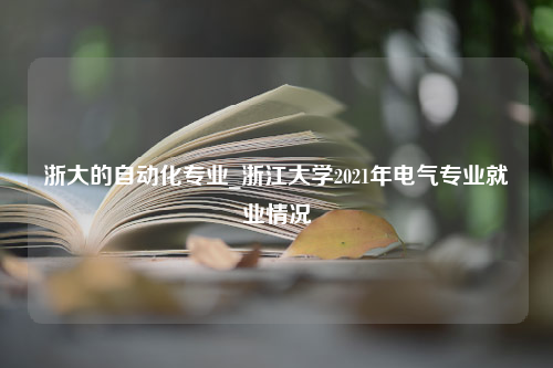 浙大的自动化专业_浙江大学2021年电气专业就业情况