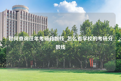 如何查询往年考研分数线_怎么看学校的考研分数线