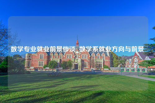 数学专业就业前景惨淡_数学系就业方向与前景_1