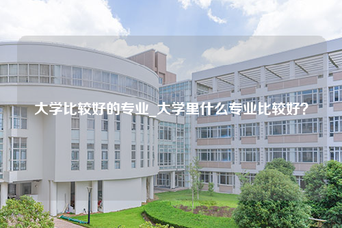 大学比较好的专业_大学里什么专业比较好？