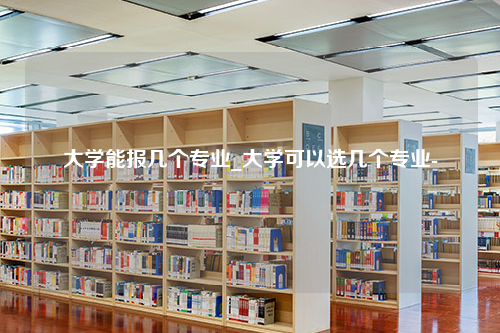 大学能报几个专业_大学可以选几个专业-