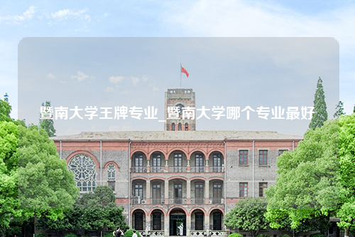 暨南大学王牌专业_暨南大学哪个专业最好